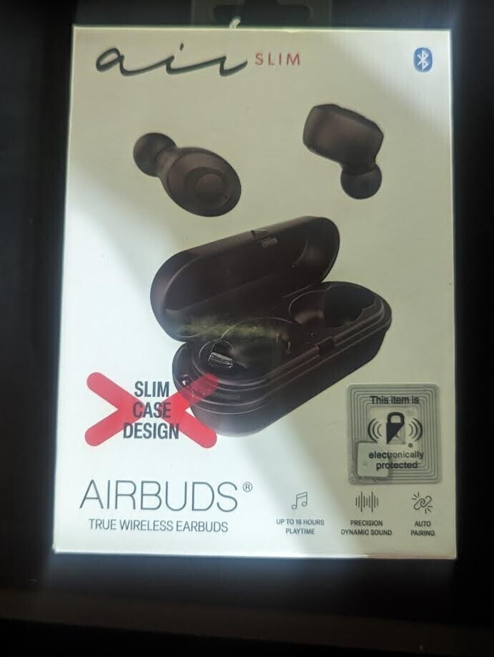 NEW SEALED Air Slim True Wireless Bluetooth Airbuds (Bluetooth Earbuds) - Black